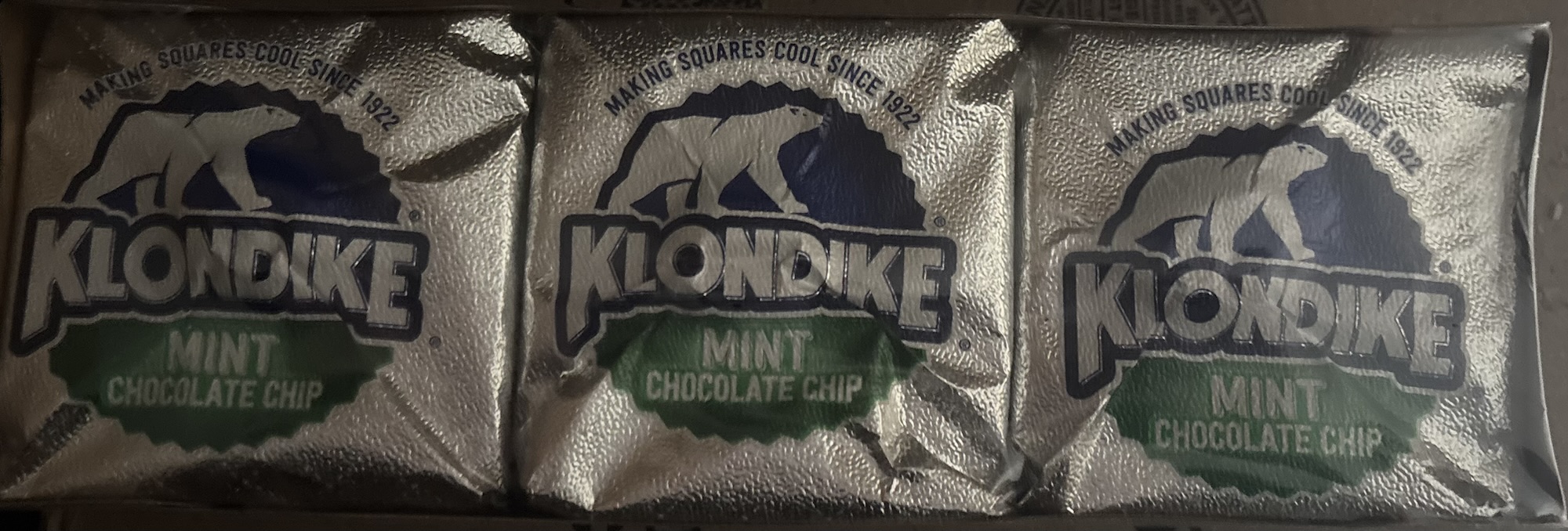 Freezer Deals! Klondike bars No sugar added vanilla or Mint chocolate chip, 12 in a case $28.00; Non- Dairy Magic bars 6 in case $9.00; GF, DF Spinach Artichoke Ravioli 8 in case $6.00; Shiloh 7 grain bread 6 in case $8.00